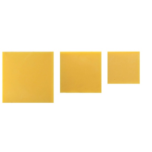 [08063223] *FF*1034936 YELLOW SQUARE BAR OF VARIOUS SIZES IN WHITE CHOCOLATE 140 PCES ***ON ORDER***