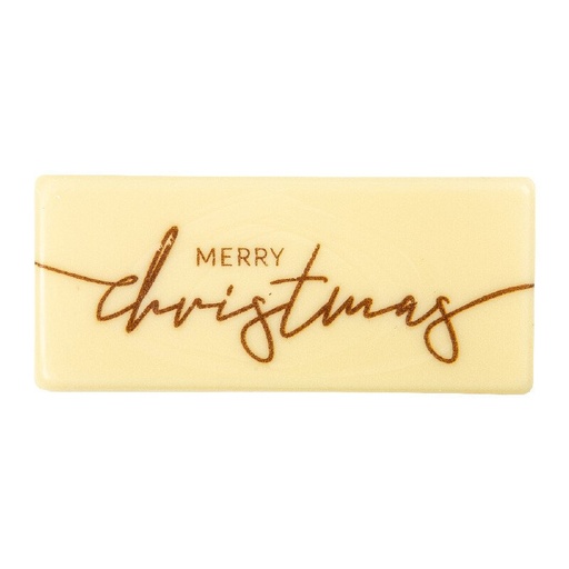 [08054962] 2015535 PLAATJE 'MERRY CHRISTMAS' 8X3,5CM 60STKS ***OP BESTELLING***