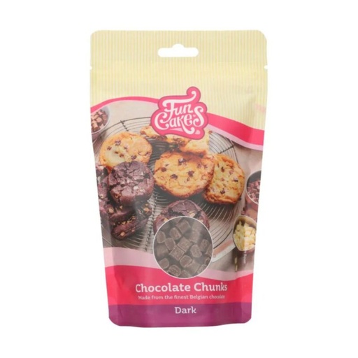 [08053381] FUNCAKES CHOCOLADE CHUNKS PUUR 350G =ZAKJE