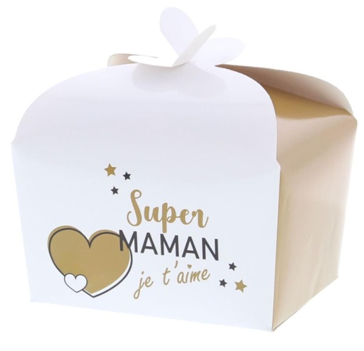 [60100480] BOÎTE PAPILLON 500 GR. "GOLDEN HEART" SUPER MAMAN100X125XHT105MM