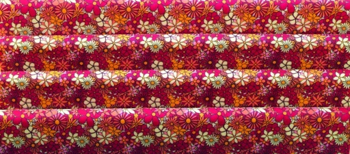 [08058150] 088015 PCB FEUILLES IMPRIMÉES BOUQUET FLORAL 40X25CM 17PCS ***S/CDE***