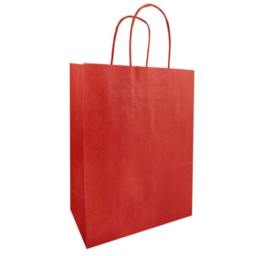 [61704043] SAC KRAFT ROUGE 35X14X44CMCOLIS DE 50PC