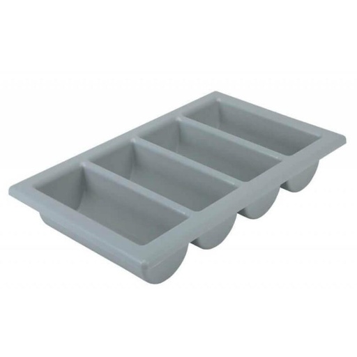 [57661945] CASIER COUVERTS 4 COMPARTIMENTS GRIS