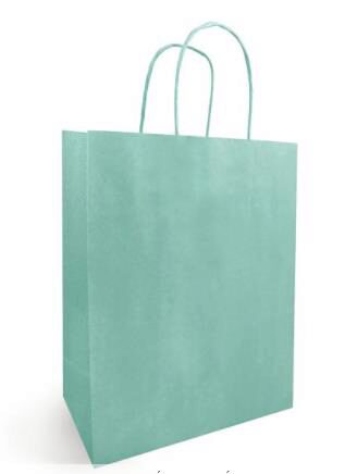 [41603095] WATERGROENE KRAFT PAPIEREN TAS 23X12 HT 30CM 50 STUKS