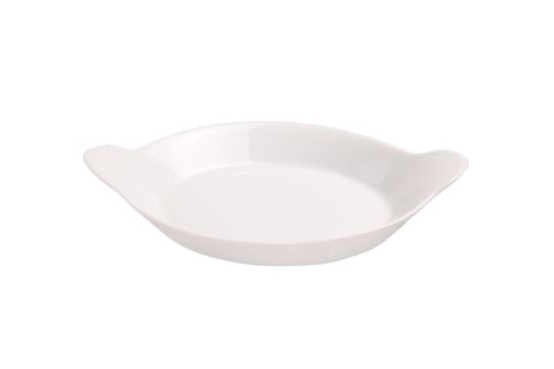 [54908453] WIT PORC EIERPLAAT 18CM 4 STUKKEN=SET
