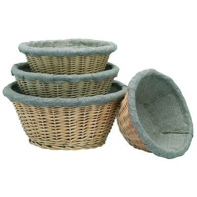 [57662192] BANNETON OSIER ROND ENTOILÉ 24XH12.5CM-1.0KG