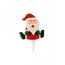 [08075521]  SANTA SITTING ON PIC PATISDECOR