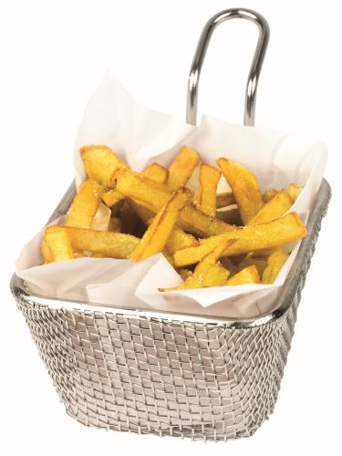 [74003273] HENDI STAINLESS STEEL FRIES BASKET 10X8.5MM