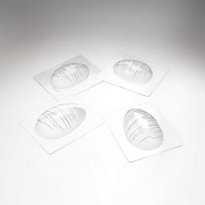 [08057785] 074092 PCB MOULES OEUF VAGUE PR 6 SUJETS 2 DESIGNS12PCES ***S/CD***