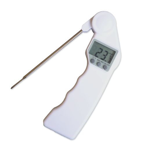 [52902045] DIGITAAL THERMOMETER MET INOX ROTEREND PEILLOOD 125MM VAN -50° TOT +300°