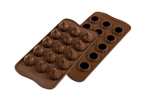 [70408084] PRALINE CHOCOLADEVORM 3D VLAM SCG47 IN SILICONEN
