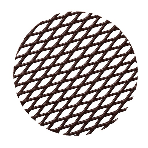 [08021054] MONA LISA GRILLE RONDE CHOCOLAT NOIR 50MM195 PCES