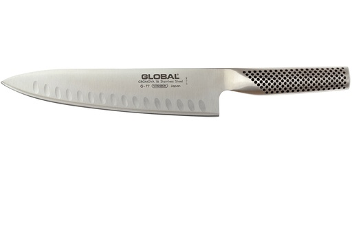 [57661632] GLOBAL G77 COUTEAU CUISINE ALVEOLE 20CM