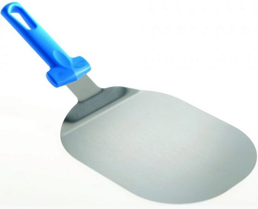 [50703987] GI-METAL SMALL OVAL STAINLESS STEEL SHOVEL 17.5X21CM FIXED HANDLE PIZZA