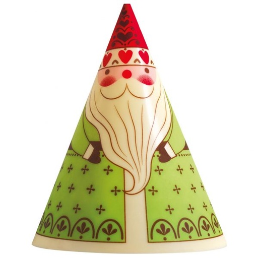 [08057504] 070326 PCB FEUILLES IMPRIMÉES PÈRE NOËL POUR GRANDS CÔNES 25,5X13,6 CM 10PCES ***S/CD***