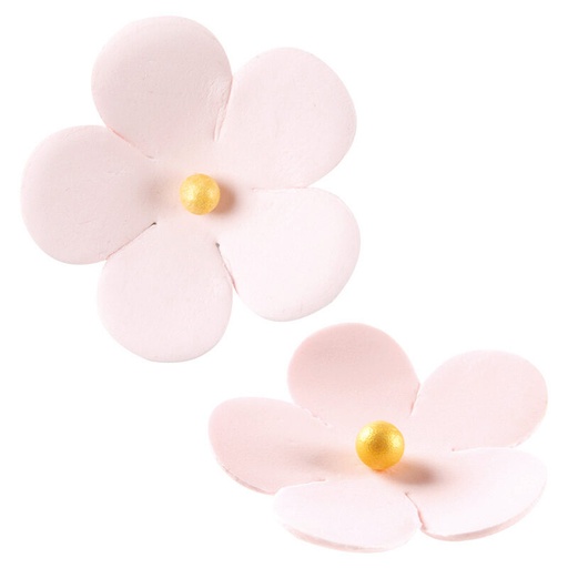 [08063272] 1066065 FLOWER WITH GOLD PEARL 4CM 72 PCES ***S/CDE***