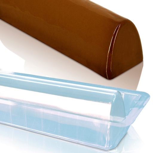 [08074084] BUB41 SMOOTH ARCH LOG MOULD IN PVC 50.9X7X8CM 12PCS