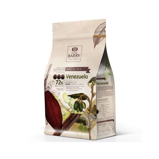 [03070515] BARRY CHD-P72VEN-E1-U68 VENEZUELA NOIR 72% CALLETS 1KG