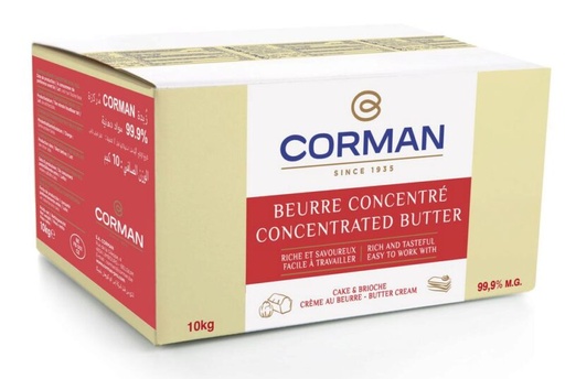[05010097] CORMAN GECONCENTREERDE BOTER BOTERCRÈME BLOK 10KG 0029120 / 26851501