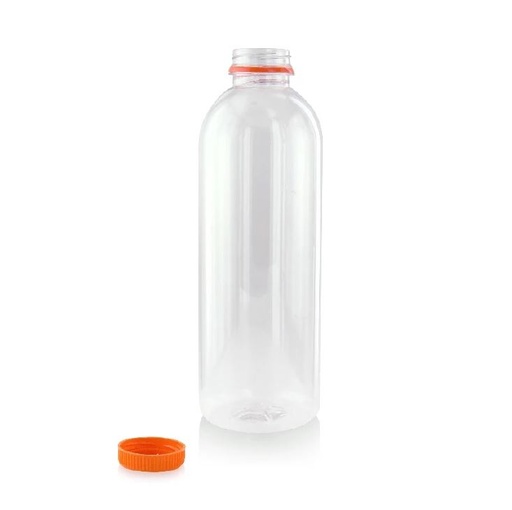 [25101167] PLASTIC FLES ORANJE DOP 500ML 150ST