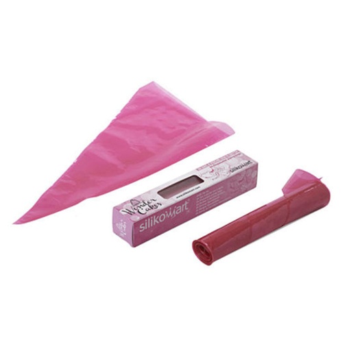 [50104720] SILIKOMART POCHES JETABLES 36CM FUCHSIA ROULEAU DE 24 PCES