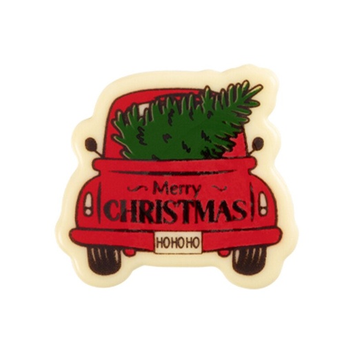 [08054953] 2015457 AUTO MERRY CHRISTMAS 4,8X4,4CM 75STKS ***OP BESTELLING***