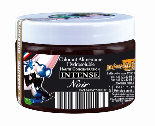 [07053016] COLORANT HYDROSOLUBLE INTENSE NOIR  E151-E102-E122-E131 - INT101 50GR