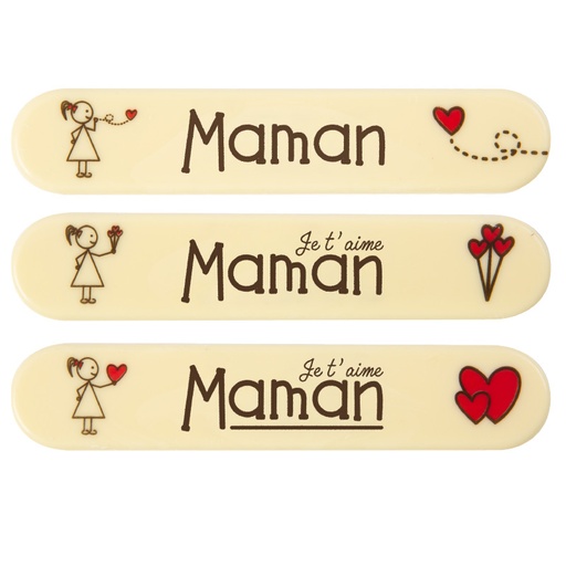 [08054544] 2010831 PLAQUETTE ECLAIR MAMAN 15X3 CM CHOCOLAT 35 PCES