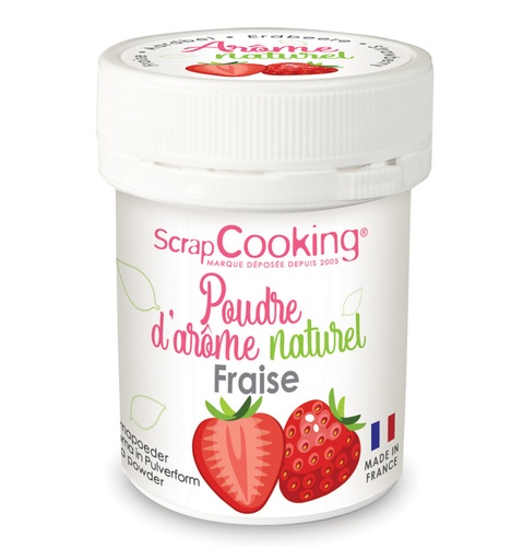 [08055671] SCRAPCOOKING AROME NATUREL EN POUDRE FRAISE 15GR