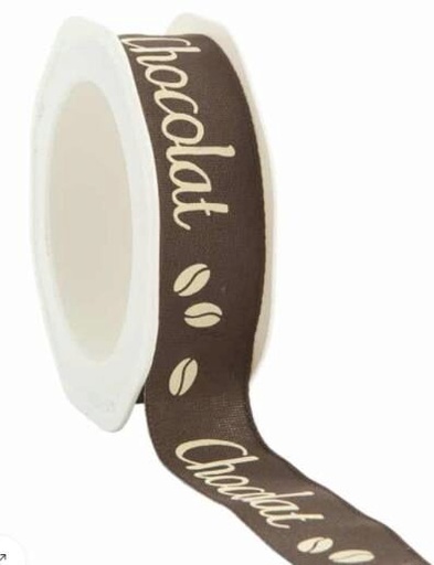 [61304703] "CHOCOLADE" BRUIN LINT 25 MM X 15M