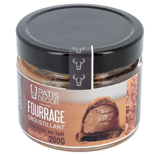 [08075525] KROKANTE MELKCHOCOLADE EN GEBAKVULLING 200G