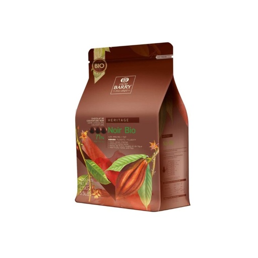 [03070495] + BARRY CHD-O71NF-E4-U70 CHOCOLAT FONDANT BIO 2,5KG ***SUPPRIME FOURNISSEUR***