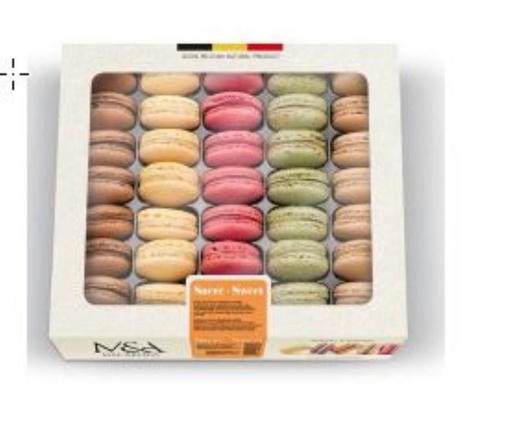 [02100986] M&A KLEINE MACARONS ZOETE ASSORTIMENT 5 SOORTEN 36X12GR