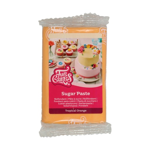 [08076008] FUNCAKES TROPISCHE ORANJE SUIKERPASTA 250GR