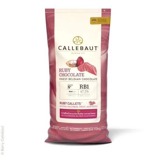 [03070710] CALLEBAUT CHR-R35RB1-554 RUBY RB1 FINEST BELGISCHE CHOCOLADE 10 KG ***S/CDE***