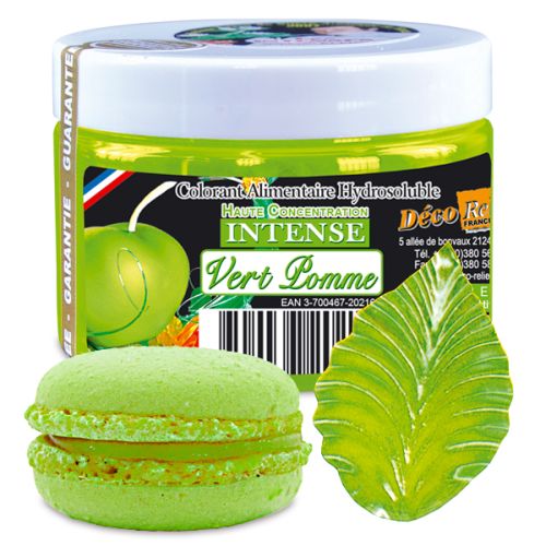 [07053005] COLORANT HYDROSOLUBLE INTENSE VERT POMME  E102-E133 - INT71 50GR