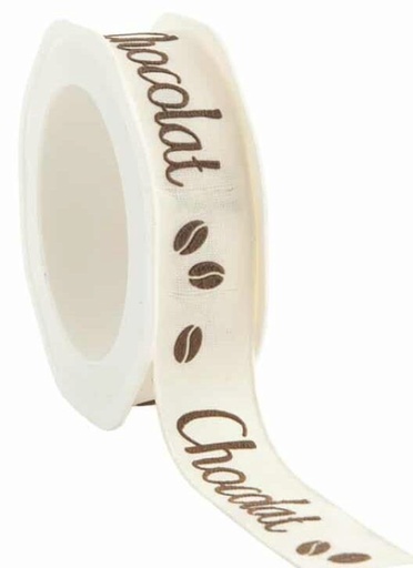 [61300303] "CHOCOLADE" CRÈME LINT 25MM X 15M