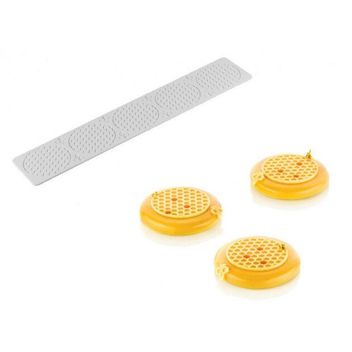 [70408635] SILIKOMART 3-PIECE SILICONE MAT MAT 5X75MM3ML- **HONEYCOMB** -50° TO 250°