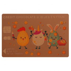 [08057049] 061212 PCB CREDITCARDS CL EIERZOEKOPDRACHT 8,5X5,5 CM 40 STUKS ***S/CD***