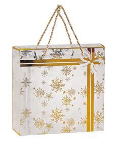 [60700716] PVC DOOS GOUDEN VLOKKEN 220X80X220MM