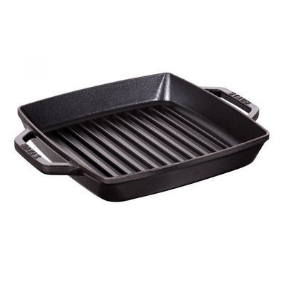 [57659900] STAUB GRILL POIGNEES 23X23CM NOIR