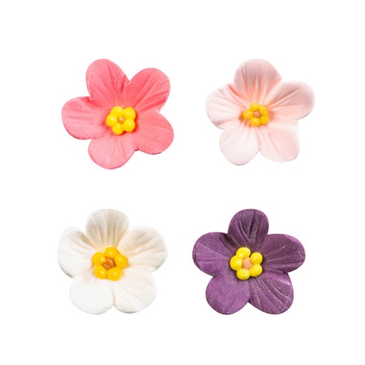 [08053964] 1066063 FLEURS ASSORTIES 25MM EN PASTILLAGE 192 PCES***S/CDE***