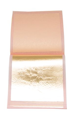 [08074010] GOUD BLAD 80X80MM 25 BLADEN=BOEKJE