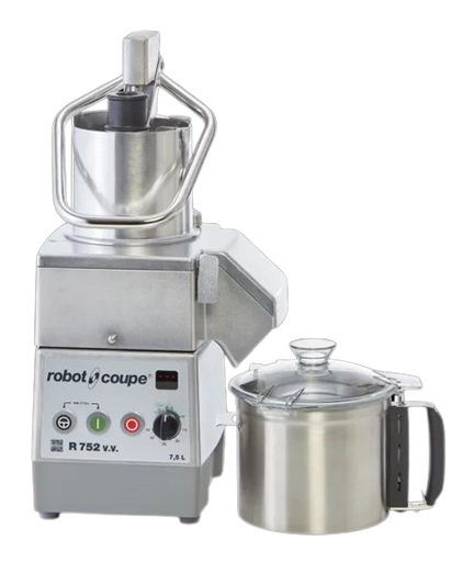 [32903703] ROBOT COUPE R752V.V COMBINE CUTTER+CL 1500W-7.5L-300À3500T/MIN - 230V/1 - LIVRE SANS DISQUES