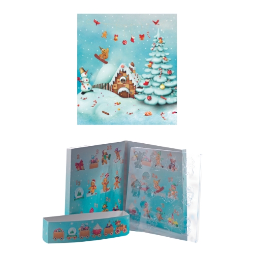 [08058249] 088057 PCB CHOCOLADE PEPERKOEK VILLAGE ADVENTSKALENDERS 10STKS ***S/CDE ***