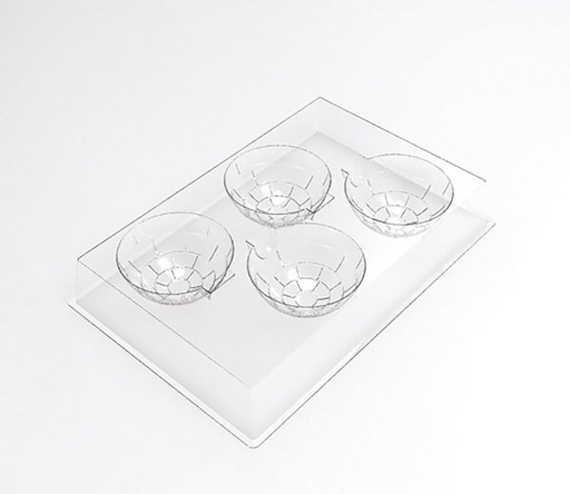[08057630] 070527 PCB IGLOO INDIVIDUAL ENTREMET MOULDS FOR 120 PIECES 8.6X8 CM 30PCES ***s/cd***