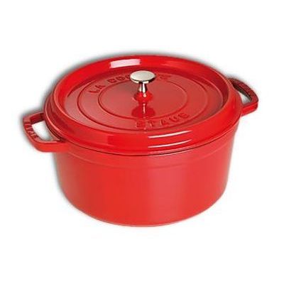 [57659877] STAUB ROUND COCOTTE CHERRY 22CM 2.60L