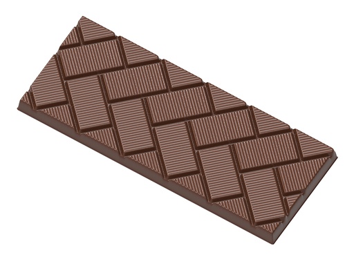 [70410552] MOULE À CHOCOLAT TABLETTE CUBES OBLIQUES CW245313.5X27.5CM * 1X4 *74GR