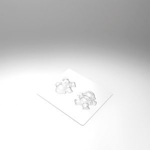 [08057987] PCB Mini astronaut mallen voor 12 stuks 5,3x5,1 cm D. 3,1 cm 12 stuks *** s / cd ***