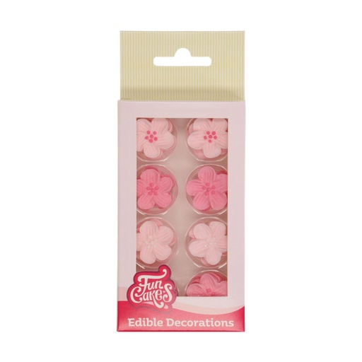 [08053772] FUNCAKES MIX ROZE SUIKERBLOEMEN Ø2,4CM 24ST